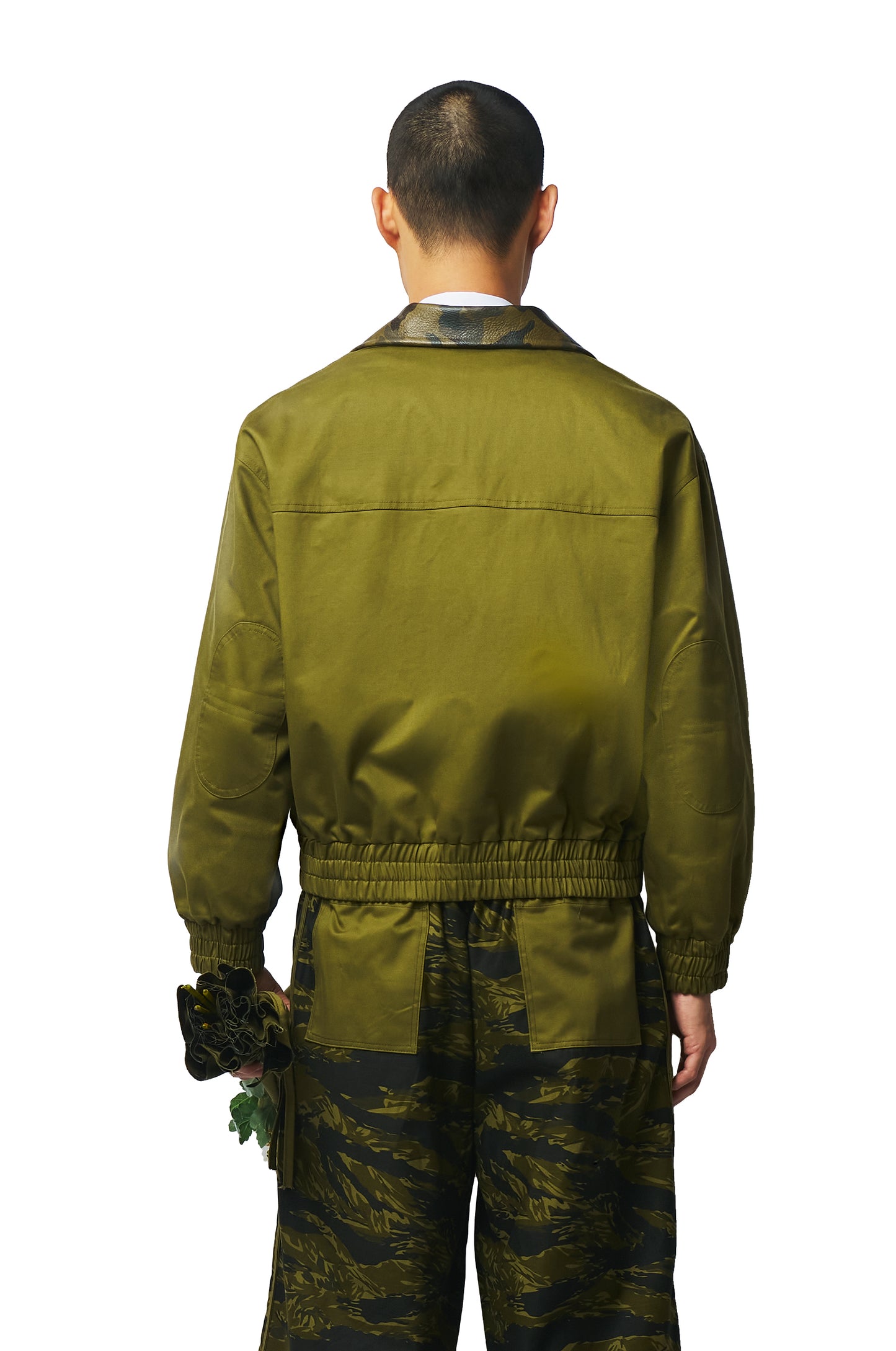 Green Cotton Twill Jacket
