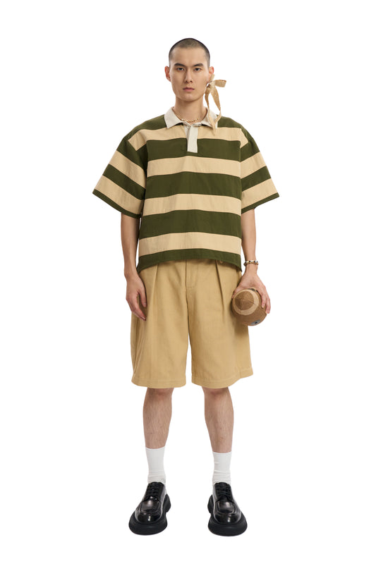 Oversized Classic Striped Polo