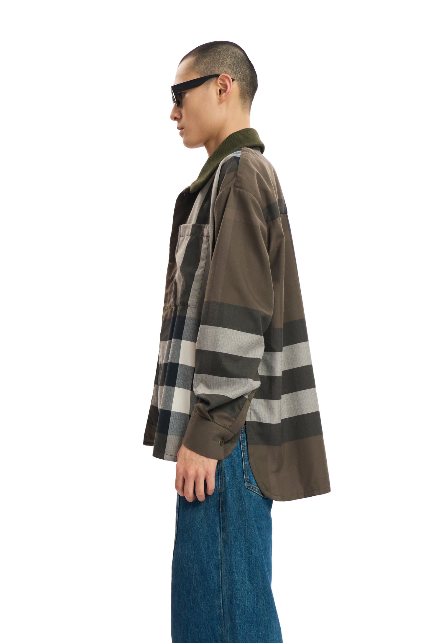 OVERSIZED GREEN CHECK SHIRT