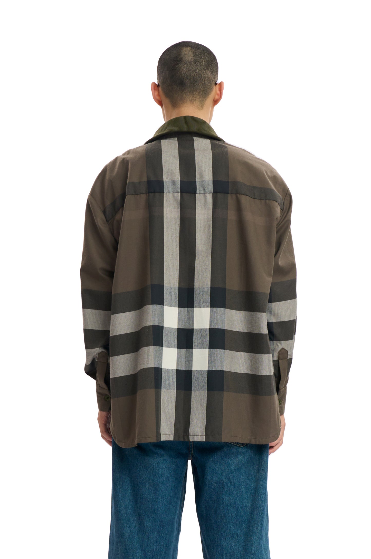 OVERSIZED GREEN CHECK SHIRT