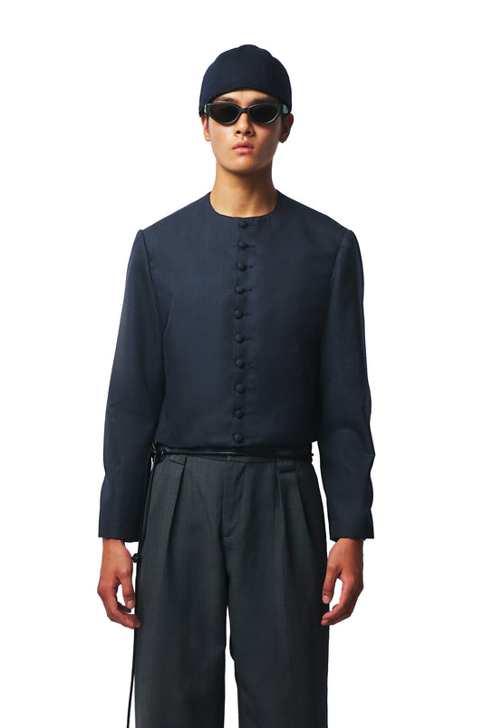 Cropped Wool Jacket
